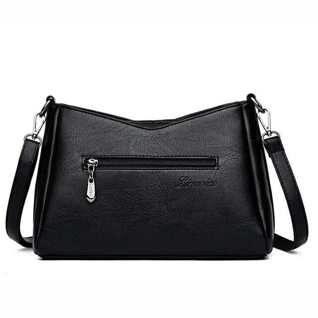 Tas Selempang WANITA Kulit Asli Hitam KEREN Tas Mini Cewek Kulit ASLI Garut