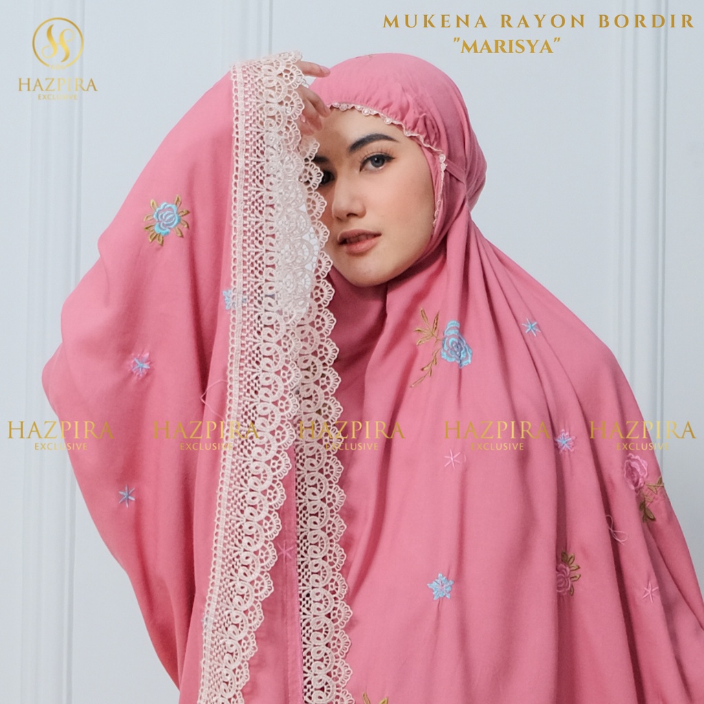 HAZPIRA - MUKENA DEWASA RAYON BORDIR MARISYA JUMBO