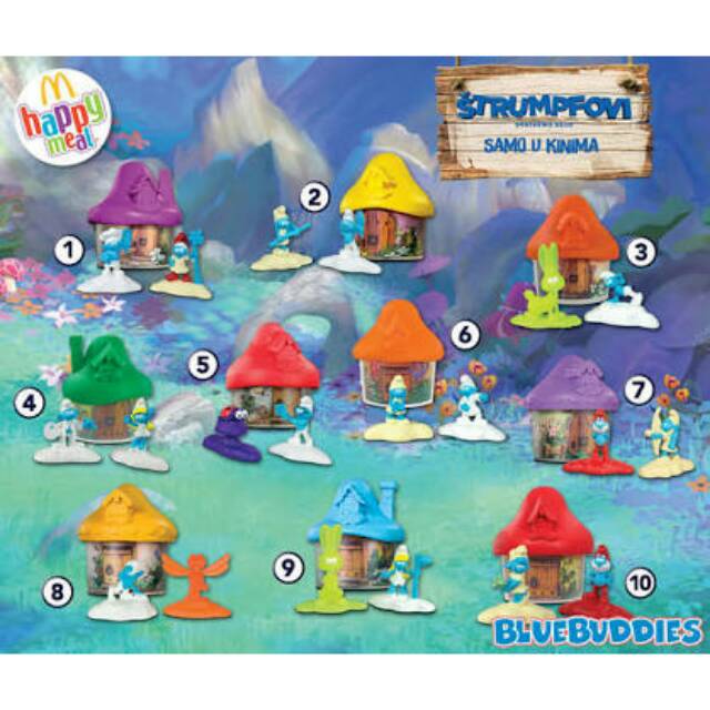 Happy Meal McDonalds 2017 Smurfs Orange