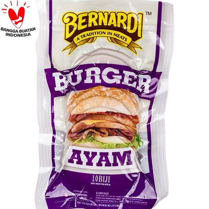 

MAKANAN BEKU / BERNARDI BURGER AYAM 10 BJ VC NON COD