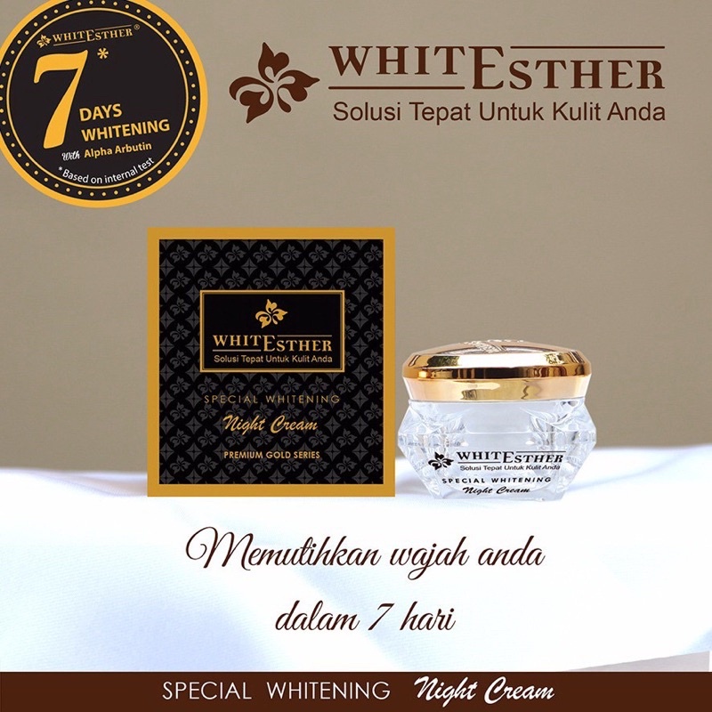 PROMO SPESIAL WHITENING NIGHT CREAM GOLD SERIES BPOM