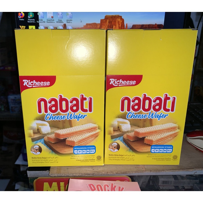 

Wafer-Biskuit- Nabati Richeese Wafer Keju 7.5Gram 1Box Isi 20Pcs -Biskuit-Wafer.