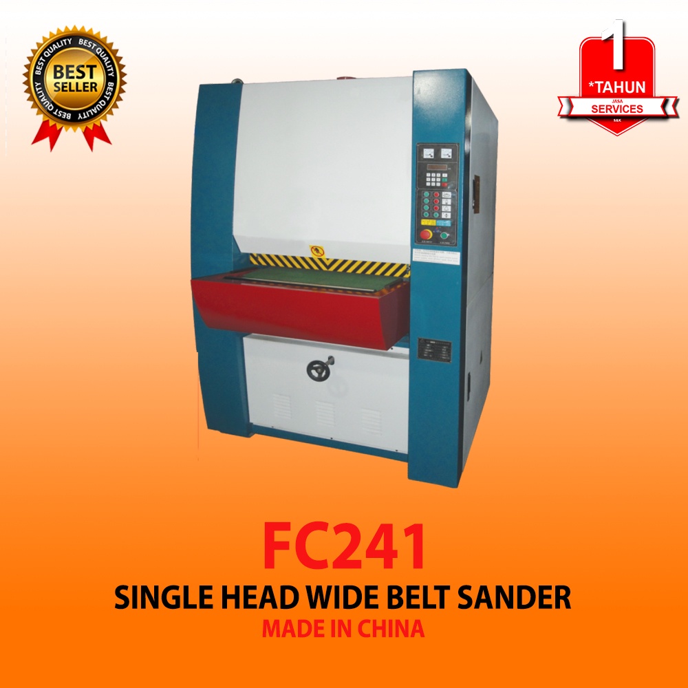Mesin Amplas Kayu Tali Lebar Single Head Wide Belt Sander FC241