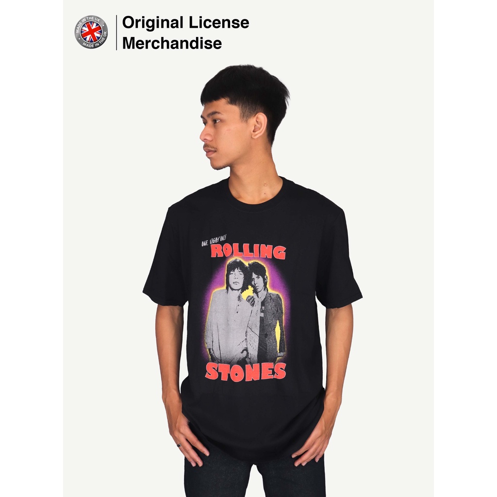 Kaos Baju Tshirt Rock Band Musik Pria Wanita Cotton Casual Premium Import ROLLING STONES Original Mi