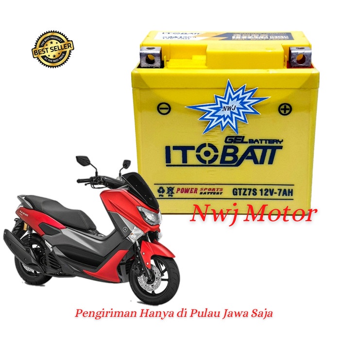Aki Motor Yamaha NMax 150 GTZ7S Itobatt Aki Kering ORIGINAL Original