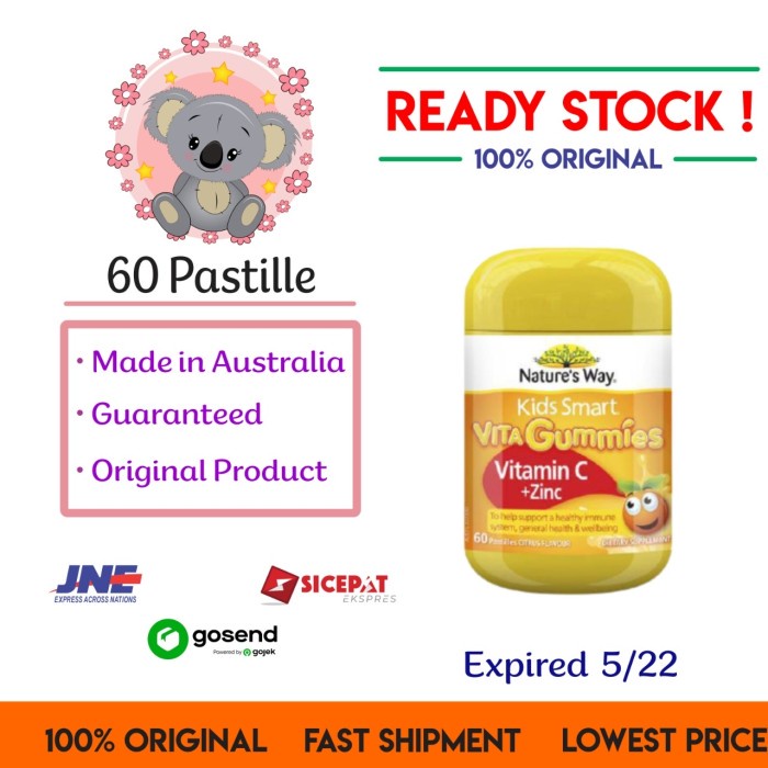 Nature'S Way Vitagummies Vitamin C + Zinc Vitamin Anak Vit Anak -