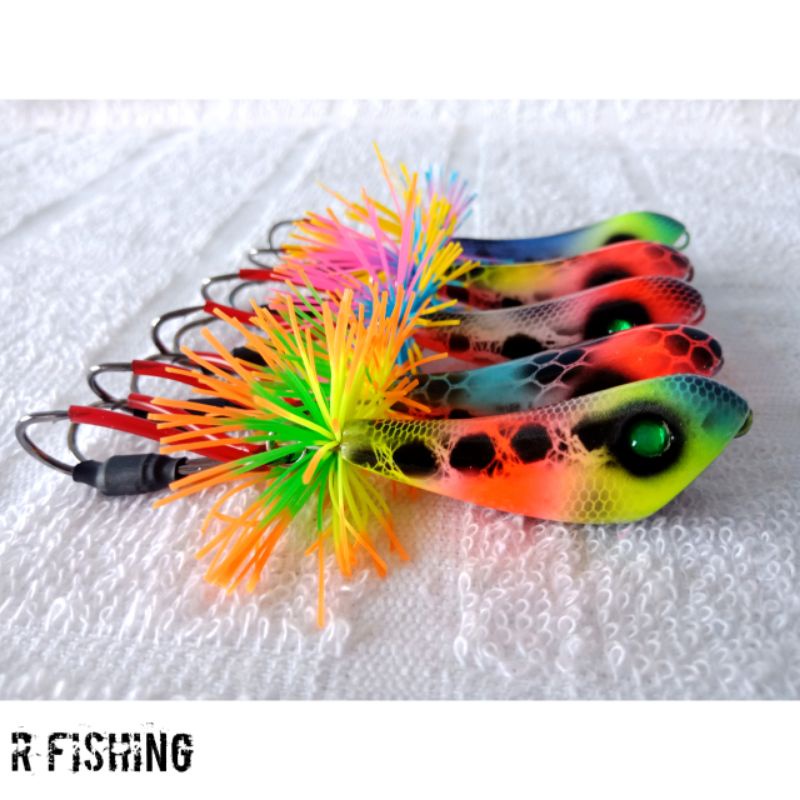 JUMP FROG GEOL WTD 5CM MSA LURE || UMPAN PANCING CASTING GABUS DAN TOMAN | UMPAN KAYU