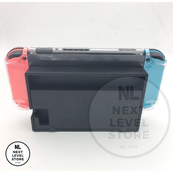 Nintendo Switch Hard Case Full Protection Transparant - Blue