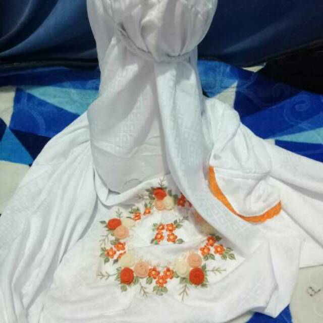 MTSA1062,Mukena/Rukuh Terusan Anak Semsut Bordir .