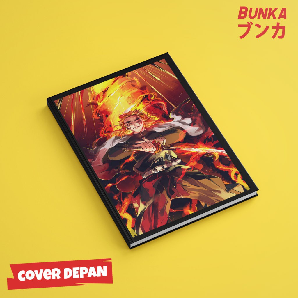 

Notebook Anime Kimetsu no Yaiba Rengoku Hardcover A5 Buku Tulis Catatan Note Agenda Planner Jurnal