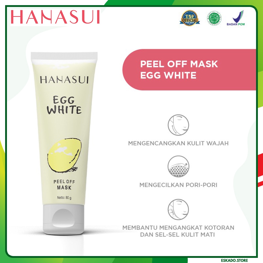 HANASUI PEEL OFF MASK EGG WHITE