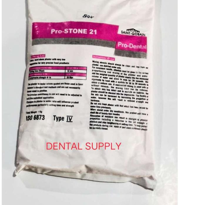 Jual Diminati Gips Stone Pink Bahan Cetak Dental Material Gigi Palsu