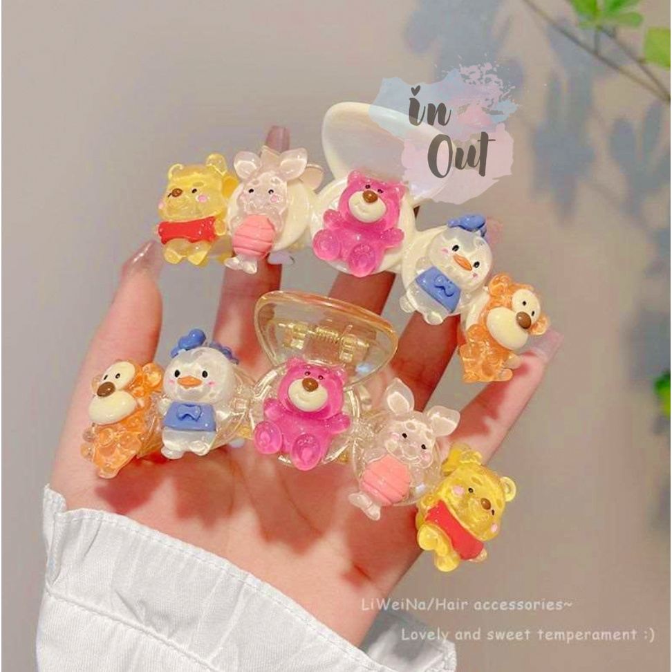 Jepitan Rambut Lucu Estetik / Jepit Rambut Disney Sanrio Mawar Wanita / Cute Aesthetic Women Hairpin Sanrio Disney Character ACC44