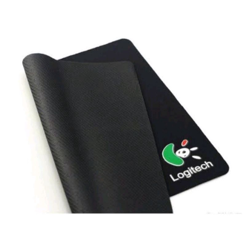 Mousepad Polos Hitam Logitech/Microsoft UK. PxL 20cmx24cm