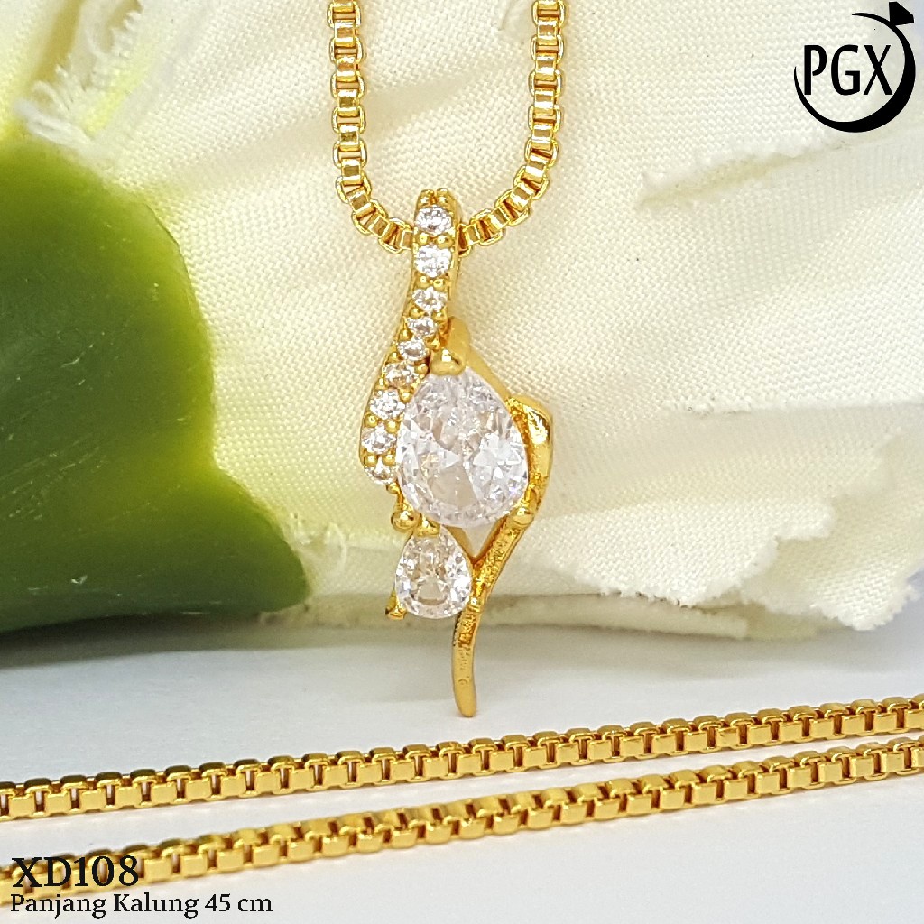 PGX Kalung Wanita Xuping Perhiasan Lapis Emas Aksesoris Fashion Premium - XD108