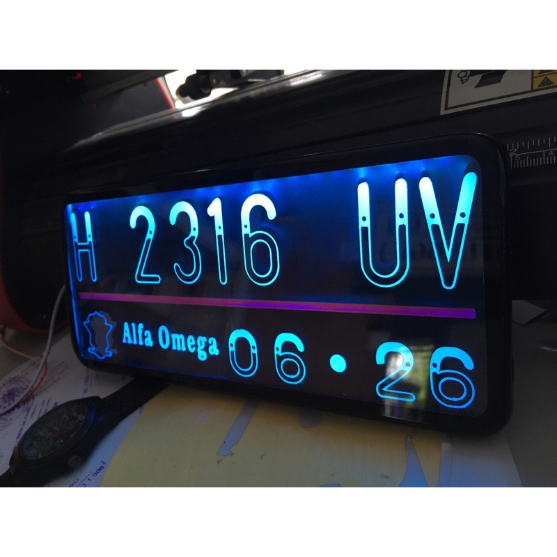 Plat Motor nyala fokus di angka