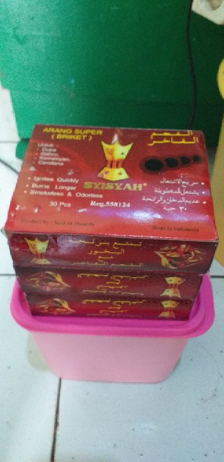 Bisa Cod Areng Arang Super (briket) Bakar Dupa Arab Menyan Kemenyan Gahru Gaharu
