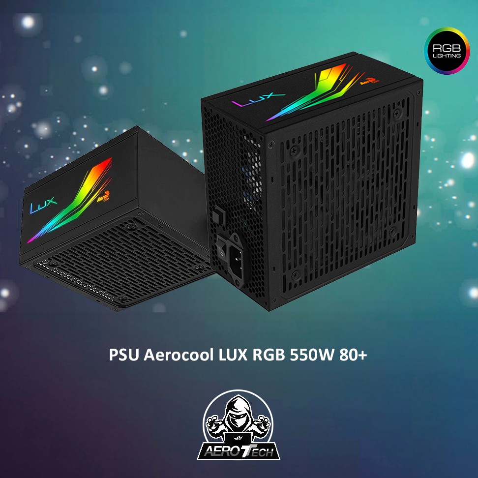 PSU Aerocool LUX RGB 550W 80+