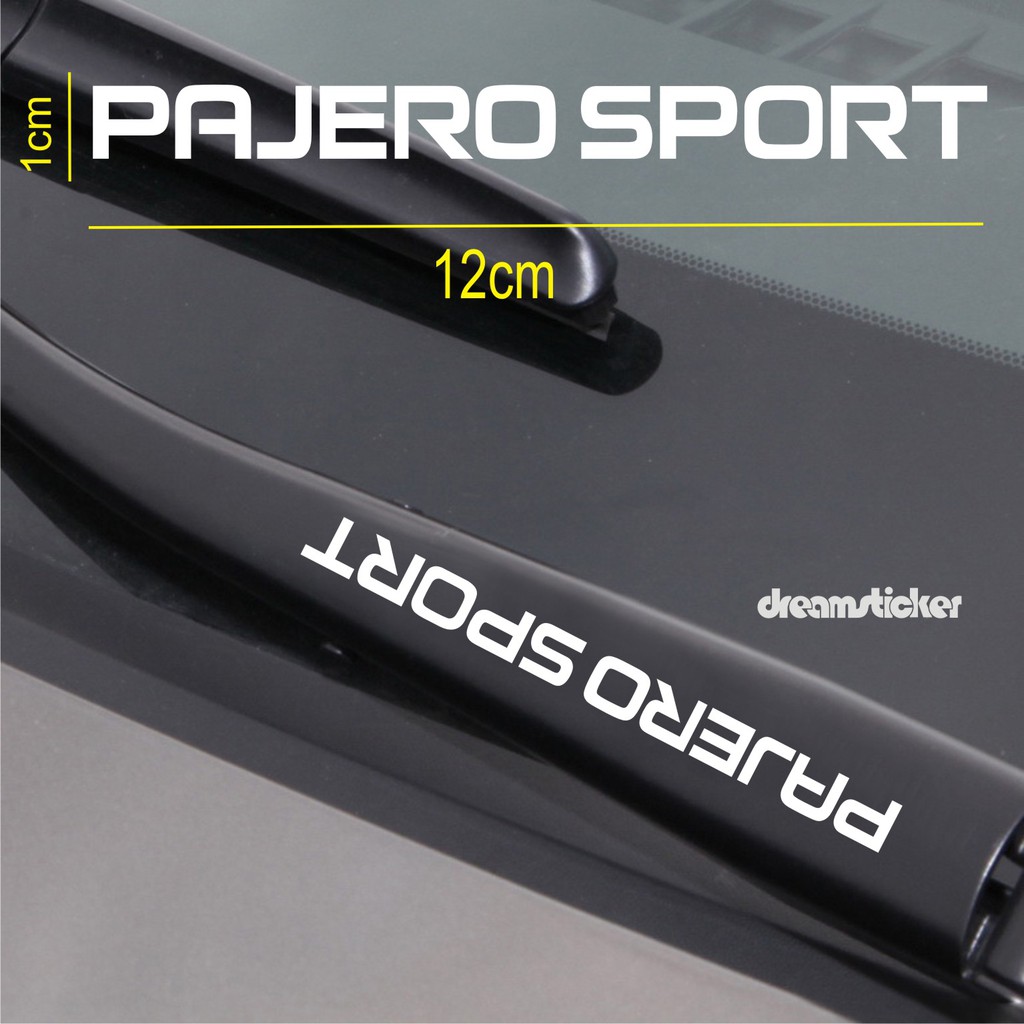 Sticker Wiper Mobil AMG 2 Buah Cutting Stiker Variasi Modifikasi