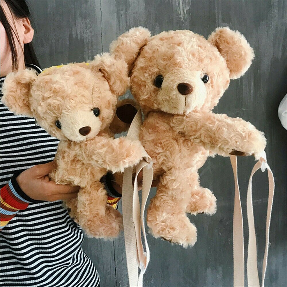 BDKR_TAS - Tas Boneka Merangkul Tas selempang anak Masuk HP Bahan Bulu Korea Tas Selempang BERUANG merangkul /tas boneka /tas bulu /tas selempang mini