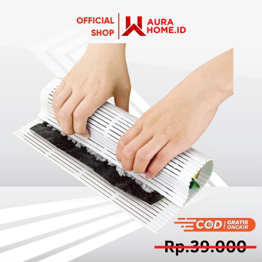 Nori Seaweed Sushi Roll Maker / Alat Pembuat Sushi Roll Roller Rolling Mat Maker Praktis Tikar Cetak
