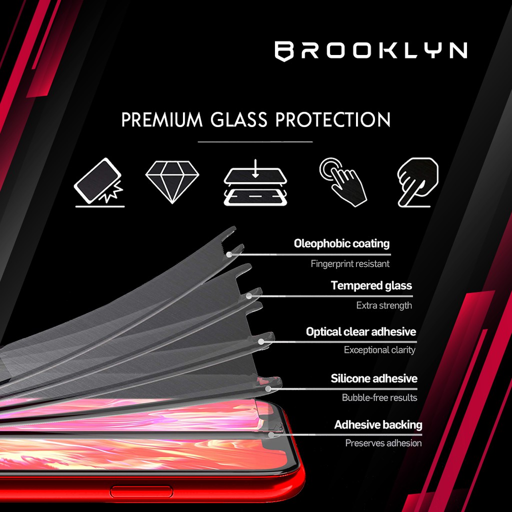 Brooklyn Poniless Tempered Glass iPhone 13/12/11/X XR XS MAX Mini Pro Max-3
