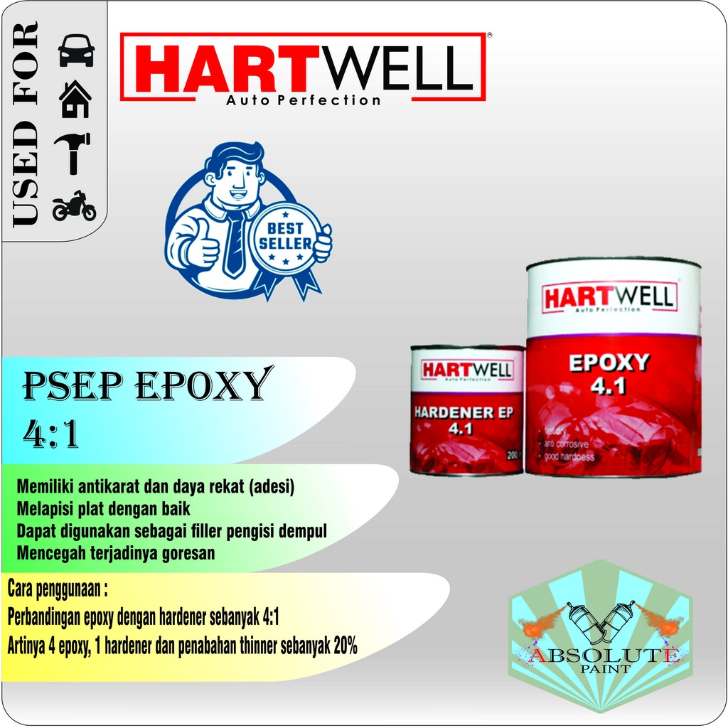 Hartwell Epoxy PSEP 4:1 1L