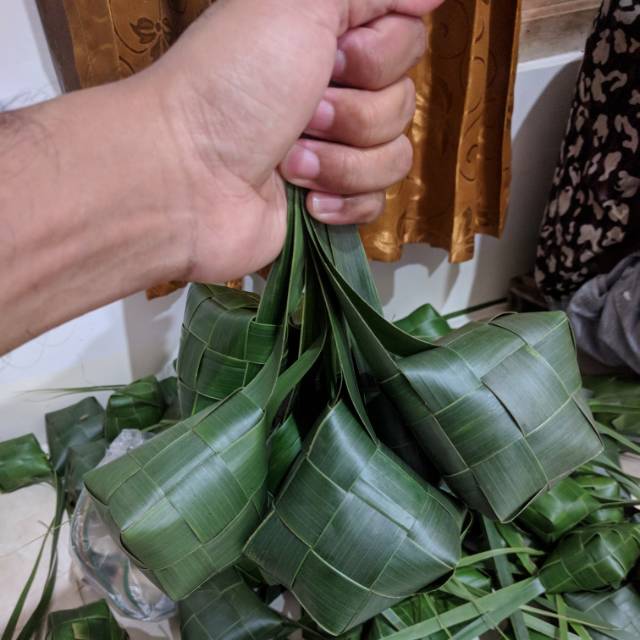 

JANUR KELAPA KULIT KETUPAT WARNA IJO - READY STOK ANYAMAN