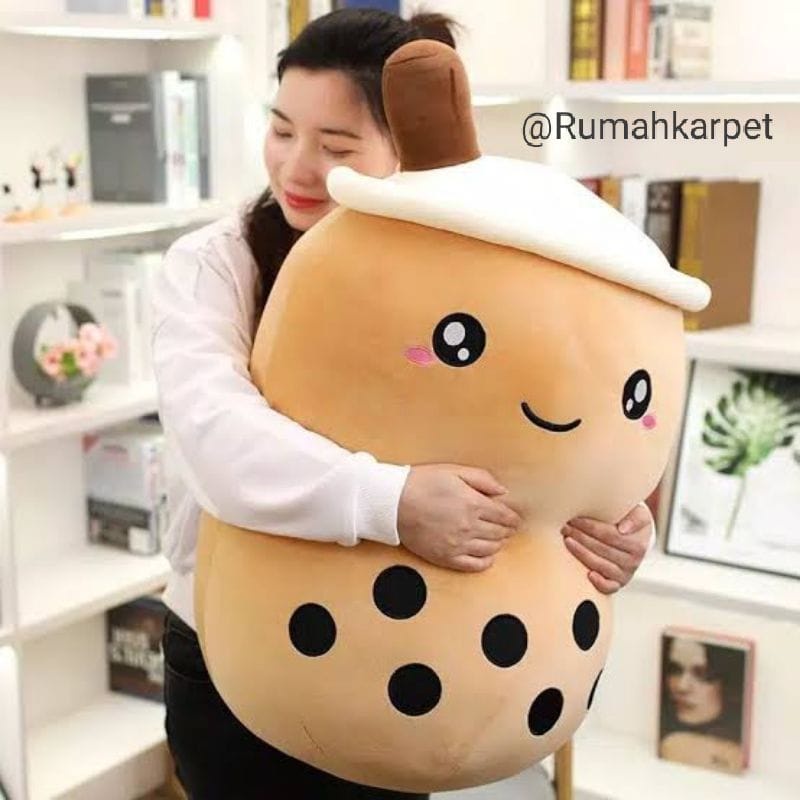 Berkualitas Boneka Boba Jumbo 60Cm/Boba Milk Tea Isi Padat