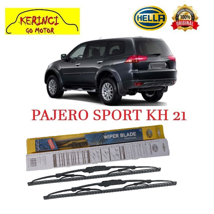 WIPER MITSUBISHI PAJERO SPORT KH 21 HELLA PREMIUM 21&quot; &amp; 18&quot; WIPER