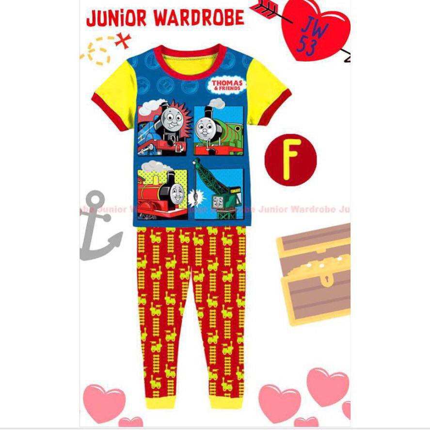 Baju Tidur Anak Laki Laki Piyama Anak Laki Laki Lengan Pendek Thomas and Friend