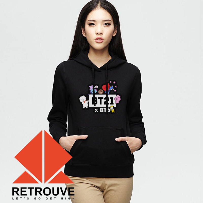 JAKET SWEATER HOODIE BT21 X BTS