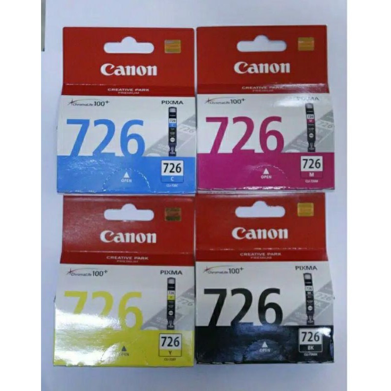 Cartridge canon 726 black and color original segel