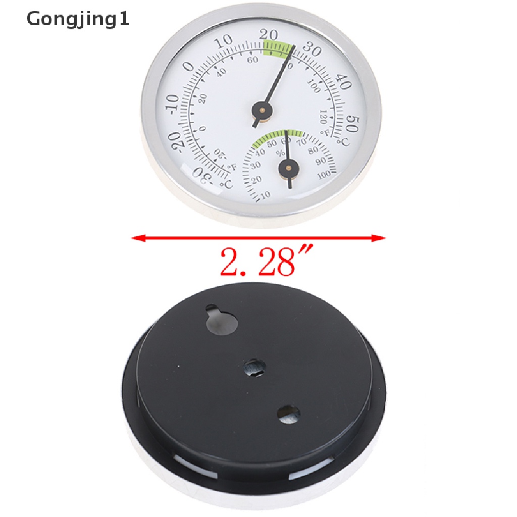 Gongjing1 Termometer + Hygrometer Analog Tempel Dinding Untuk Ruang Sauna