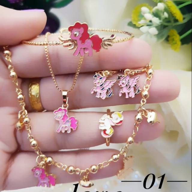 Xuping set perhiasan lapis emas 24k 206c