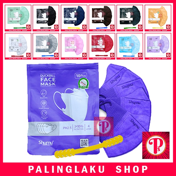 Masker Duckbill Warna isi 10 - Masker Warna Shumu