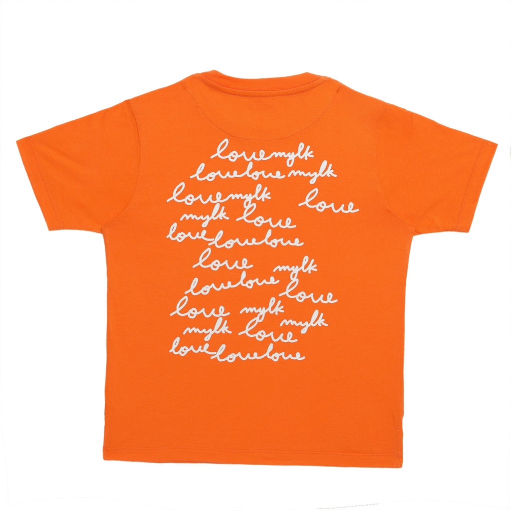 MYLK By Rafathar  Tshirt Print LoveMylk Orange