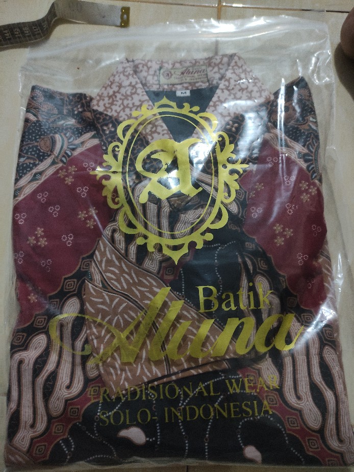 Batik Pria Lengan Panjang Keratonan Solo Premium Produksi Batik Aluna Rba010