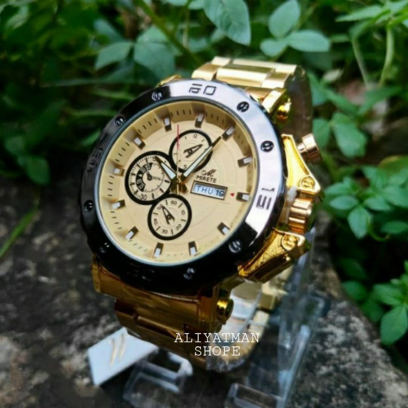 MIRETE SPORT TERBARU JAM TANGAN PRIA TAHAN AIR MIRETE ORIGINAL HITAM ROSGOLD TERLARISS  FITUR TANGGAL HARI JAM TANGAN PRIA JAM TANGAN COWOK RANTAI STAINLIS COD TERBARU JAM KASUAL PRIA TAHAN AIR MIRETE_MIRETE_MIRETE