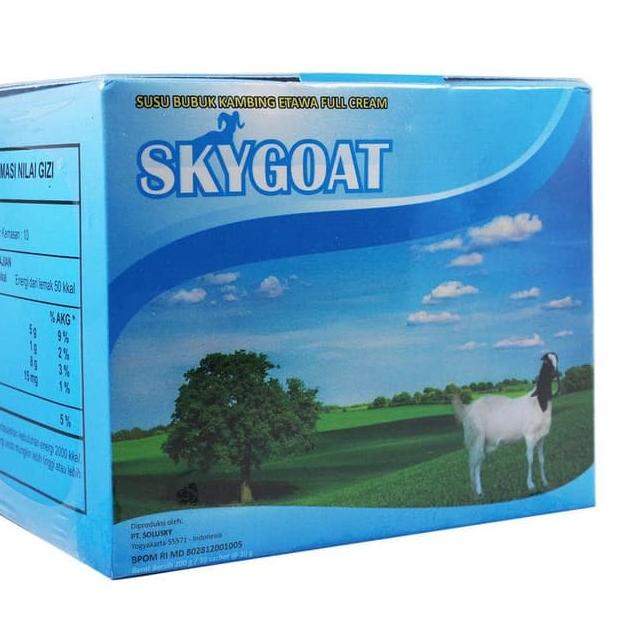 

Hot Sale Sky Goat Susu Kambing Etawa isi 10 Sachet BPOM // SkyGoat Original, Cokelat, dan Propolis @200gr