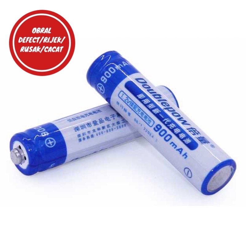 [OBRAL RIJEK/KARATAN] Batu Baterai AAA Rechargeable NiMH 900mAh