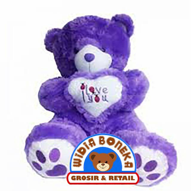 Boneka Teddy Bear Love Telapak Jumbo