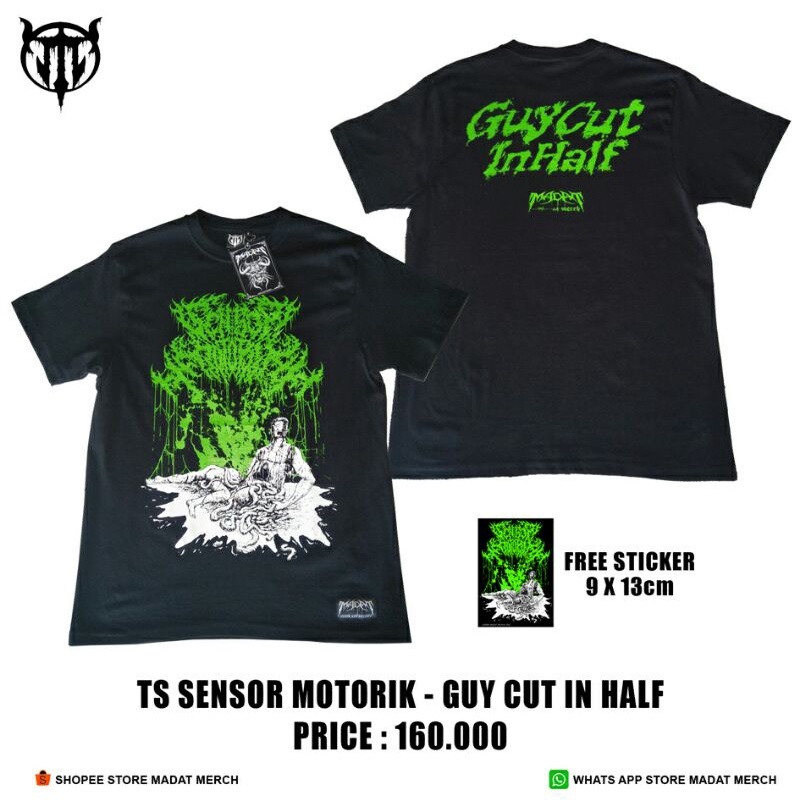Jual KAOS BAND ORIGINAL TS SENSOR MOTORIK GUY CUT IN HALF Shopee