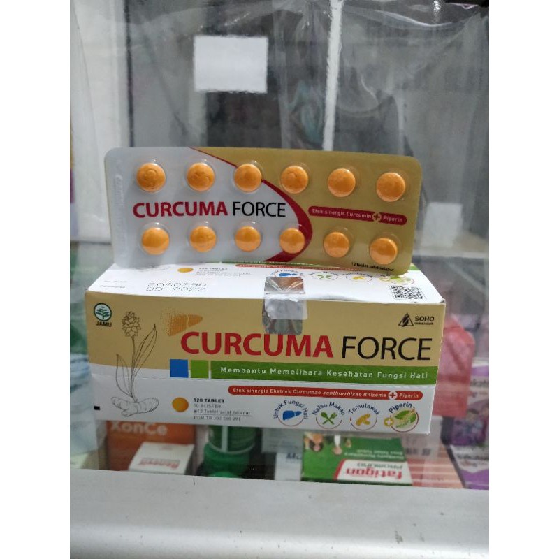 Curcuma FORCE 120 tablet/ VITAMIN / SUPLEMEN/ ORIGINAL 100% / PT SOHO