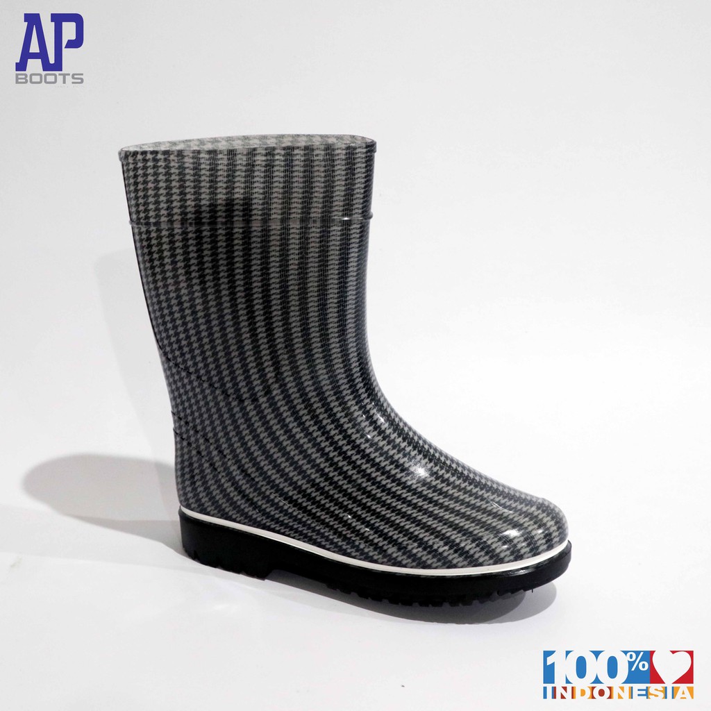 AP 2012 PIED DE POULE 19.0-22.0 - SEPATU BOOTS KARET ANAK -  AP BOOTS