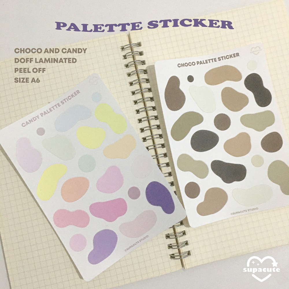 

Color Palette Sticker | Supacute Studio |sticker deco polcos journaling