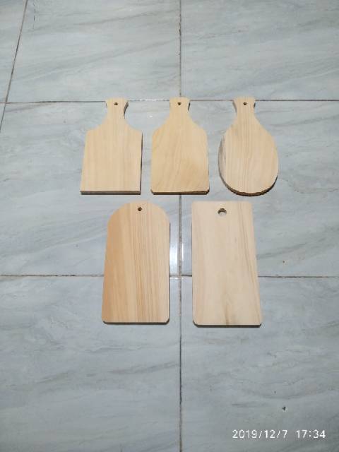 Talenan Kayu Pinus mini 23 x 12 MURAH TEBAL / Wooden Cutting Board