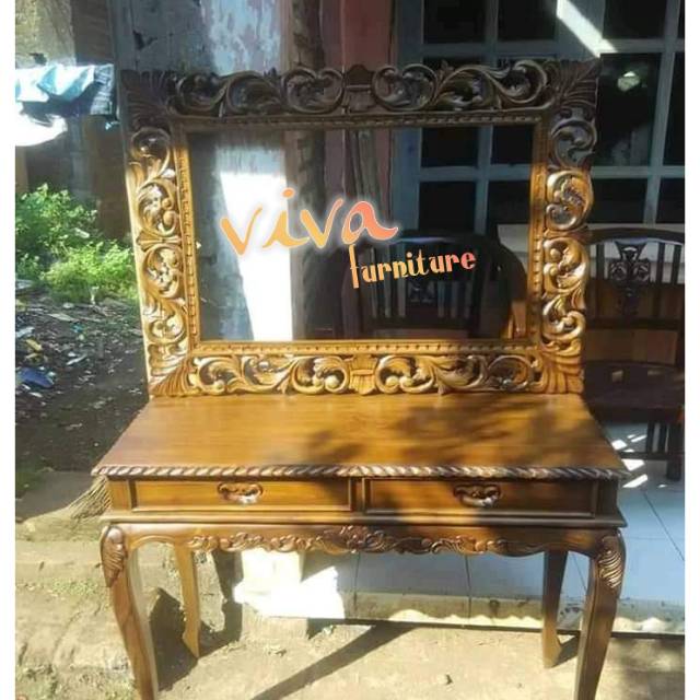 meja rias konsul,mebel jepara,furniture