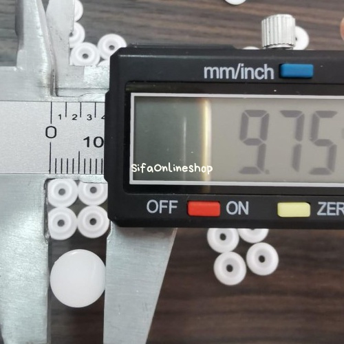 

Kancing Cetet Plastik 10Mm / Kancing Plastik 1010 / 5Gross - Putih 088