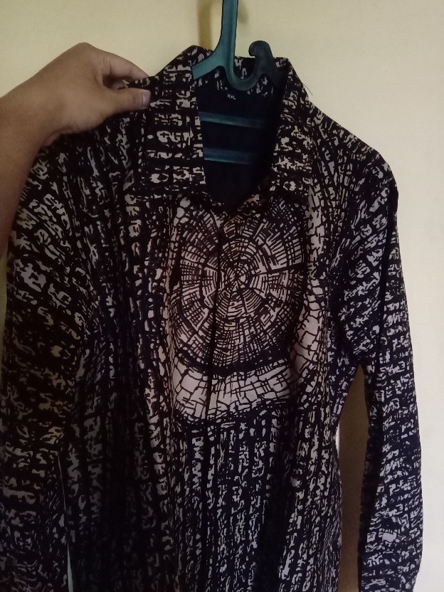 Trembesi Suna Kemeja Batik Pria Lengan Panjang Slimfit Katun Printing Hem Baju Seragam Kantor Modern